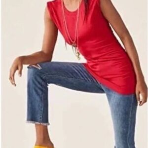NWT CAbi # 5616 Whistle Tunic Red-Small